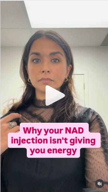 Instagram reel: Why your NAD injection isn't giving you energy.